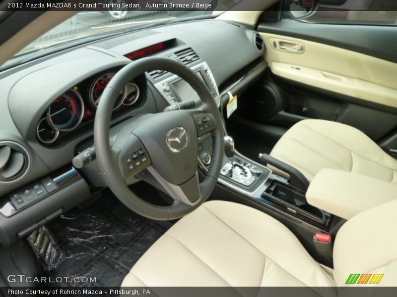  2012 MAZDA6 s Grand Touring Sedan Beige Interior