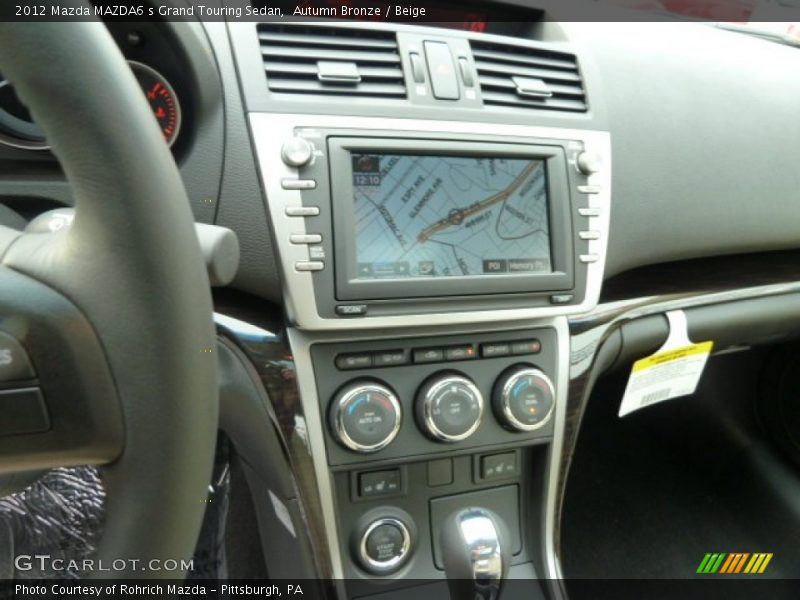 Autumn Bronze / Beige 2012 Mazda MAZDA6 s Grand Touring Sedan