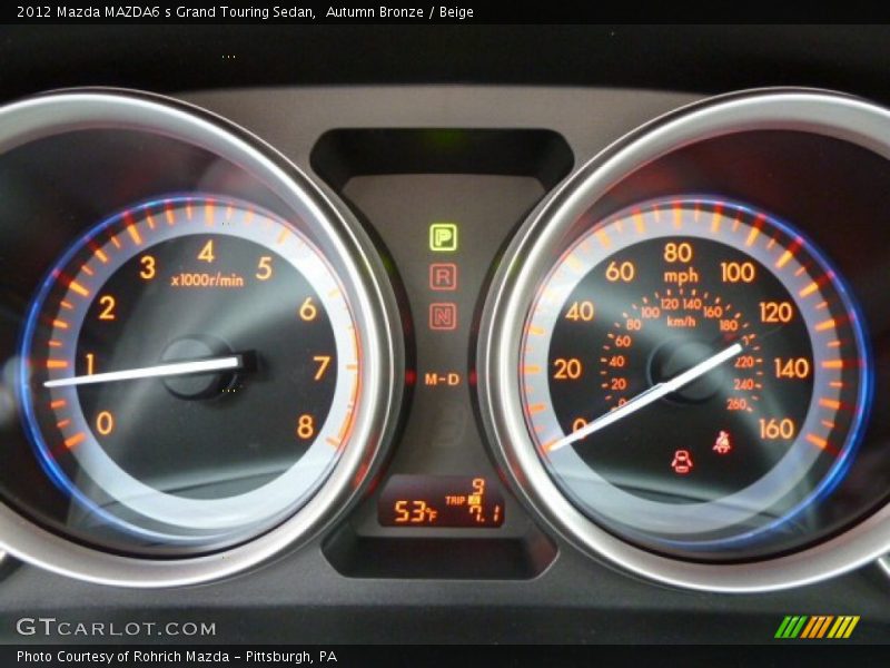  2012 MAZDA6 s Grand Touring Sedan s Grand Touring Sedan Gauges