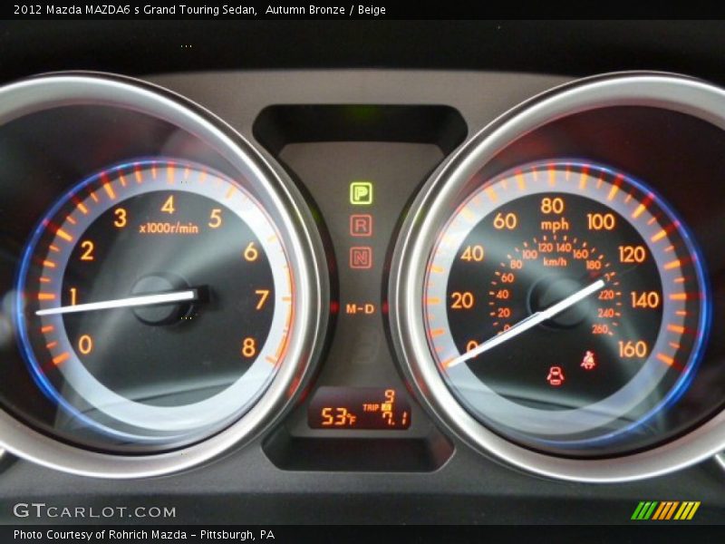  2012 MAZDA6 s Grand Touring Sedan s Grand Touring Sedan Gauges