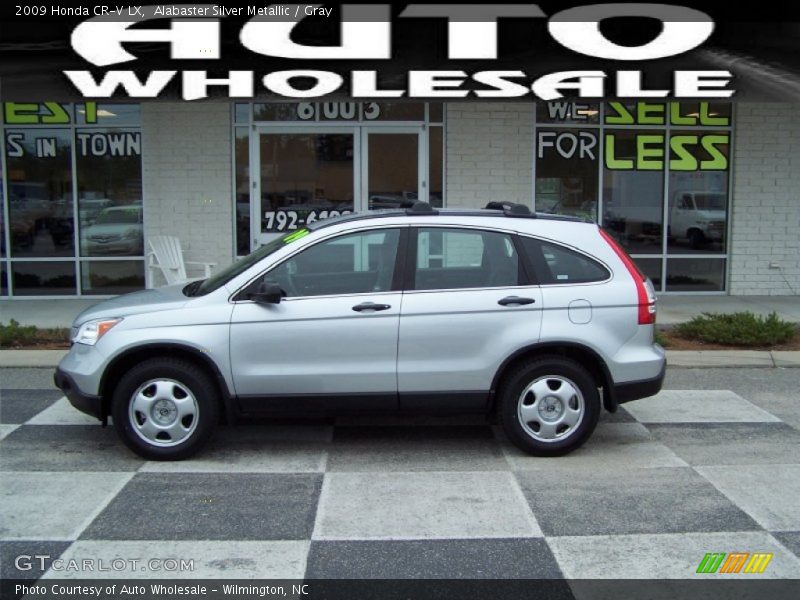 Alabaster Silver Metallic / Gray 2009 Honda CR-V LX