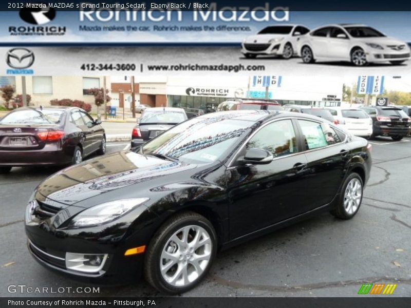 Ebony Black / Black 2012 Mazda MAZDA6 s Grand Touring Sedan