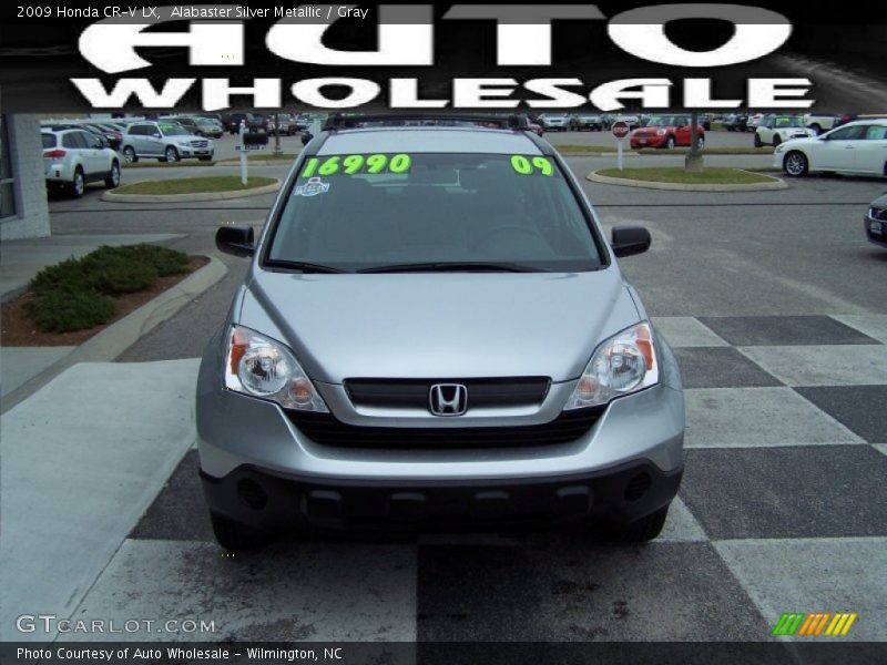 Alabaster Silver Metallic / Gray 2009 Honda CR-V LX