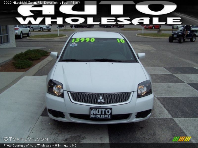 Dover White Pearl / Black 2010 Mitsubishi Galant FE