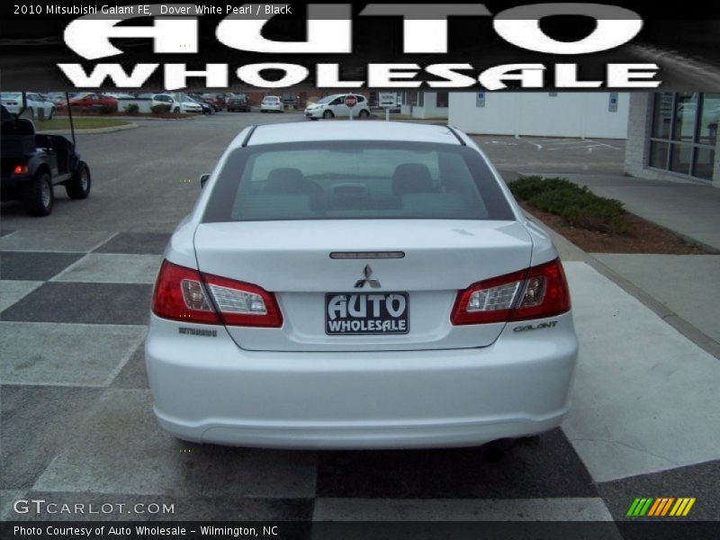 Dover White Pearl / Black 2010 Mitsubishi Galant FE