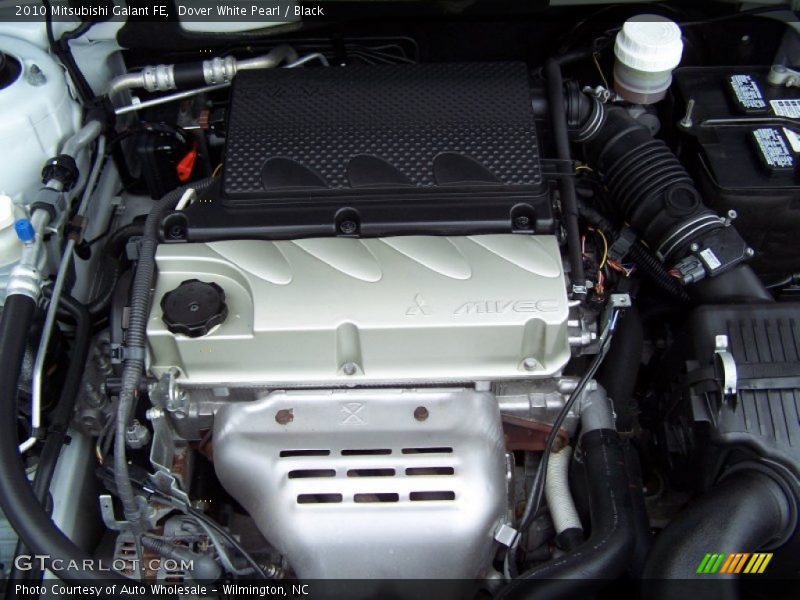 Dover White Pearl / Black 2010 Mitsubishi Galant FE