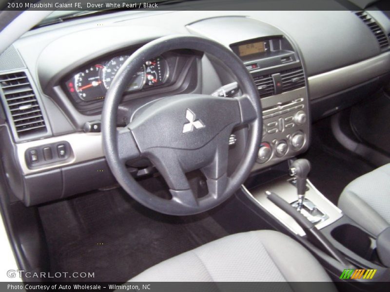 Dover White Pearl / Black 2010 Mitsubishi Galant FE