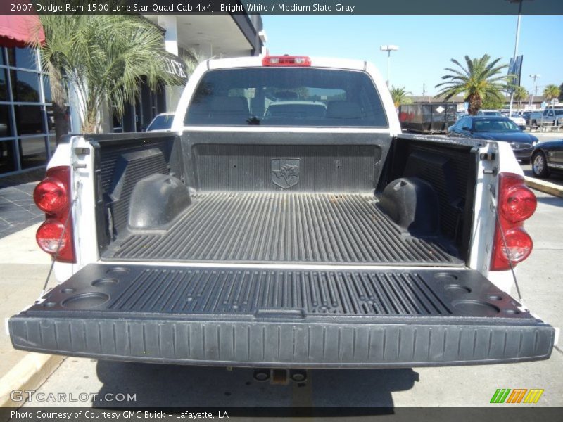 Bright White / Medium Slate Gray 2007 Dodge Ram 1500 Lone Star Quad Cab 4x4