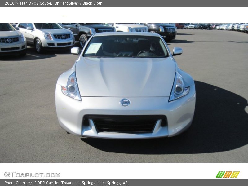 Brilliant Silver / Black Cloth 2010 Nissan 370Z Coupe