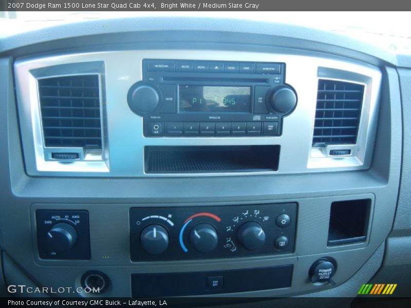 Bright White / Medium Slate Gray 2007 Dodge Ram 1500 Lone Star Quad Cab 4x4
