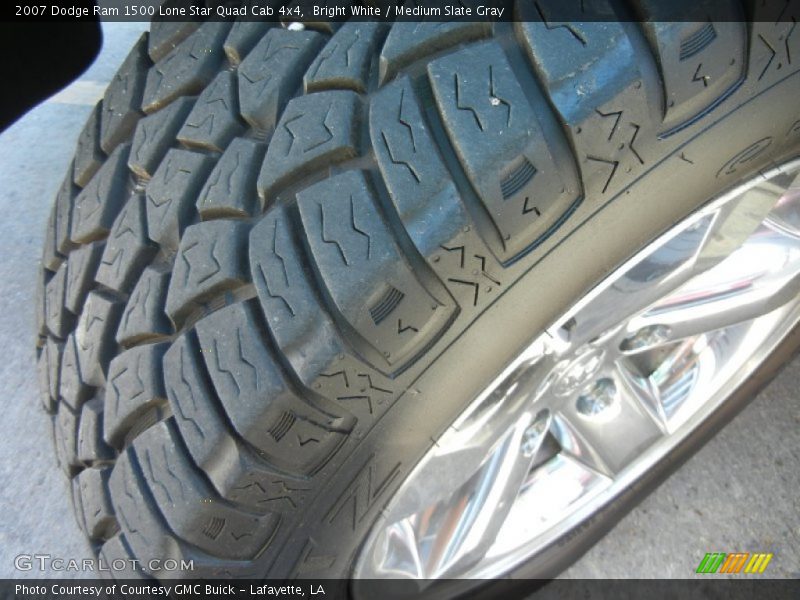 Bright White / Medium Slate Gray 2007 Dodge Ram 1500 Lone Star Quad Cab 4x4