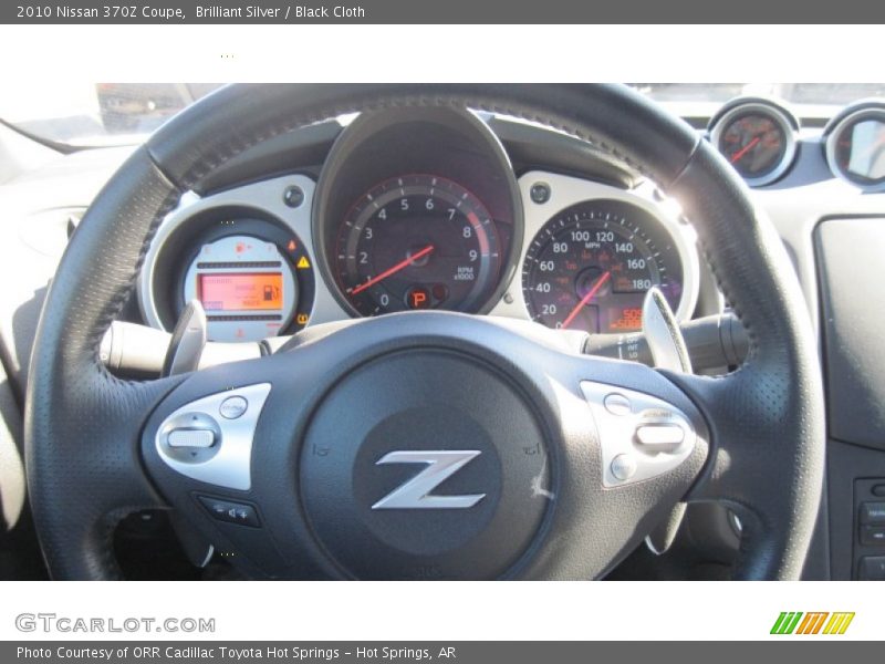 Brilliant Silver / Black Cloth 2010 Nissan 370Z Coupe