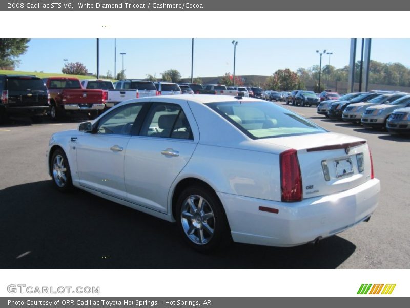 White Diamond Tricoat / Cashmere/Cocoa 2008 Cadillac STS V6