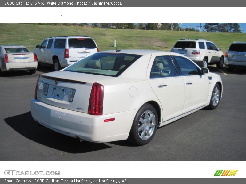 White Diamond Tricoat / Cashmere/Cocoa 2008 Cadillac STS V6