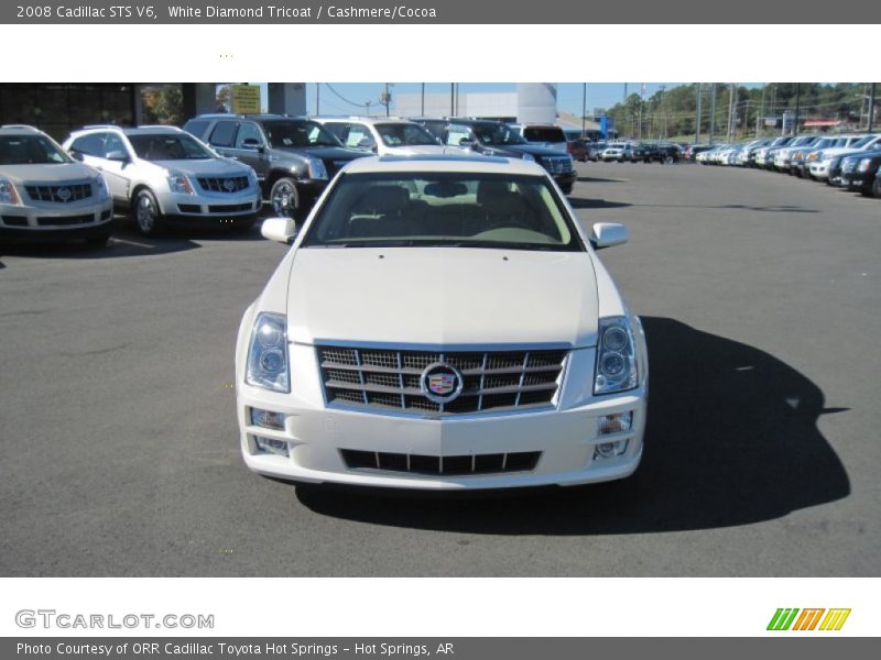 White Diamond Tricoat / Cashmere/Cocoa 2008 Cadillac STS V6
