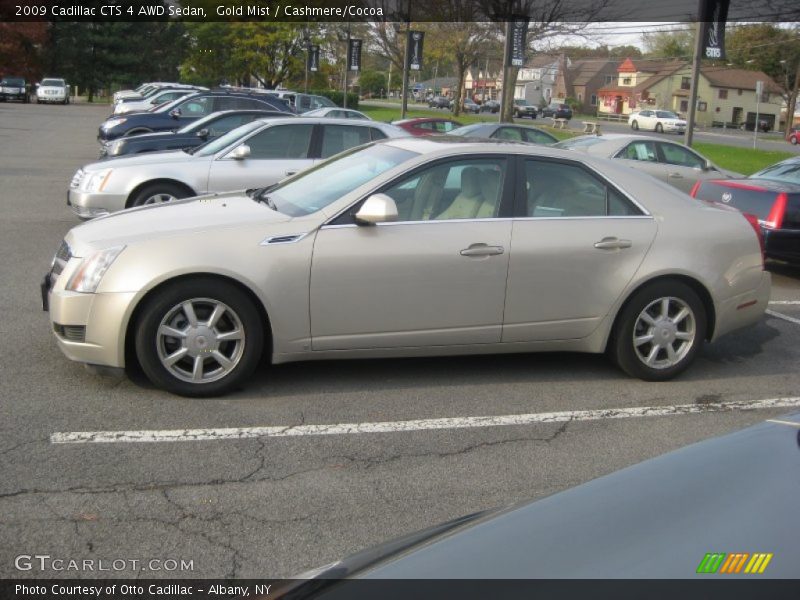 Gold Mist / Cashmere/Cocoa 2009 Cadillac CTS 4 AWD Sedan