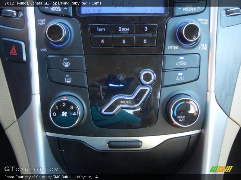 Sparkling Ruby Red / Camel 2012 Hyundai Sonata GLS