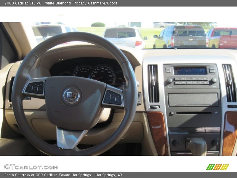 White Diamond Tricoat / Cashmere/Cocoa 2008 Cadillac STS V6