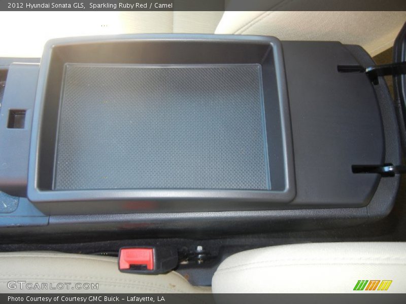 Sparkling Ruby Red / Camel 2012 Hyundai Sonata GLS
