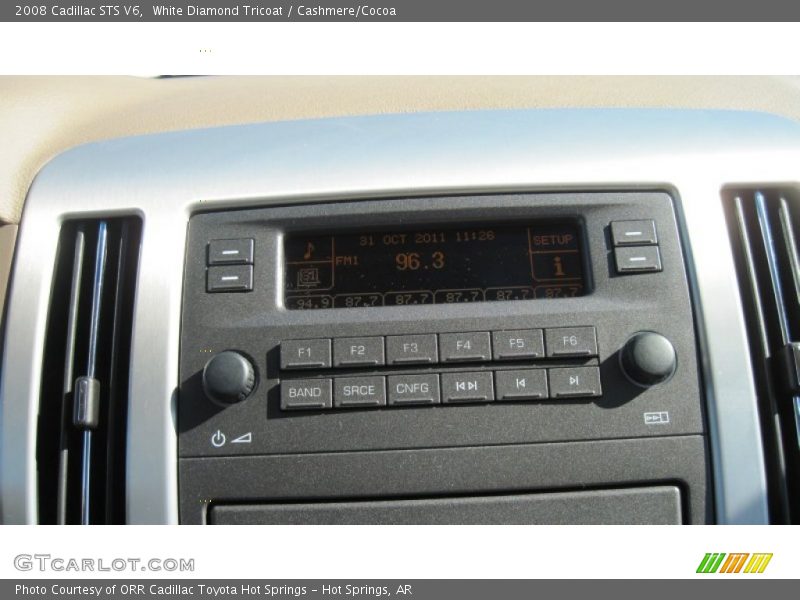 White Diamond Tricoat / Cashmere/Cocoa 2008 Cadillac STS V6