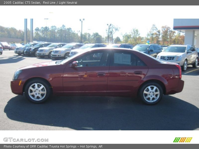 Red Line / Light Neutral 2005 Cadillac CTS Sedan