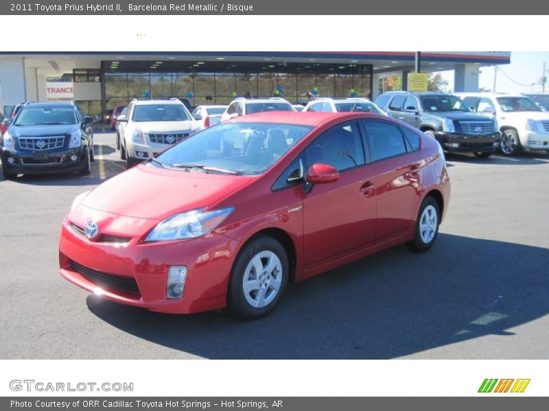 Barcelona Red Metallic / Bisque 2011 Toyota Prius Hybrid II