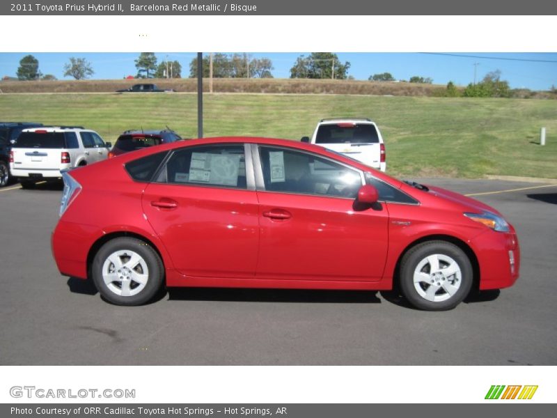 Barcelona Red Metallic / Bisque 2011 Toyota Prius Hybrid II