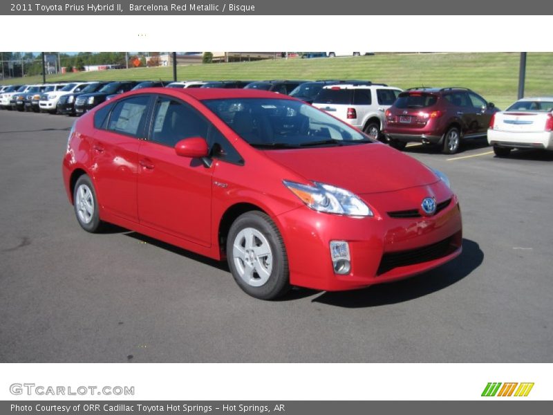 Barcelona Red Metallic / Bisque 2011 Toyota Prius Hybrid II