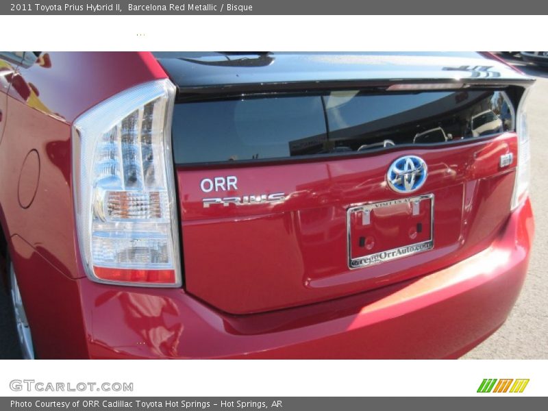 Barcelona Red Metallic / Bisque 2011 Toyota Prius Hybrid II