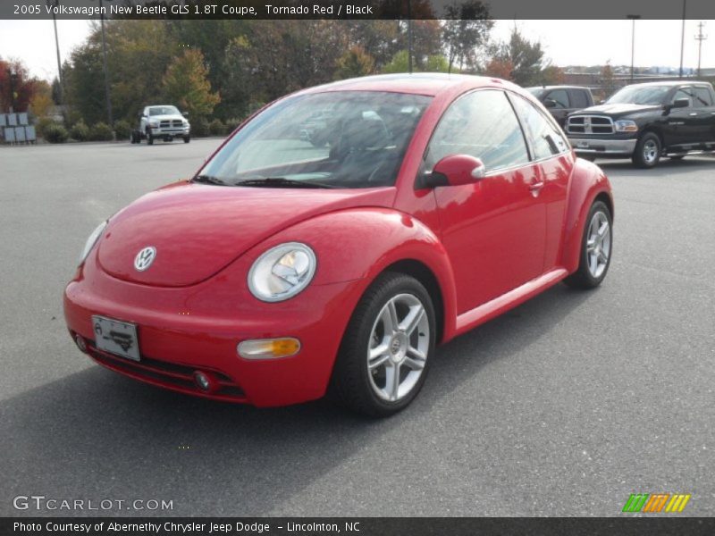 Tornado Red / Black 2005 Volkswagen New Beetle GLS 1.8T Coupe