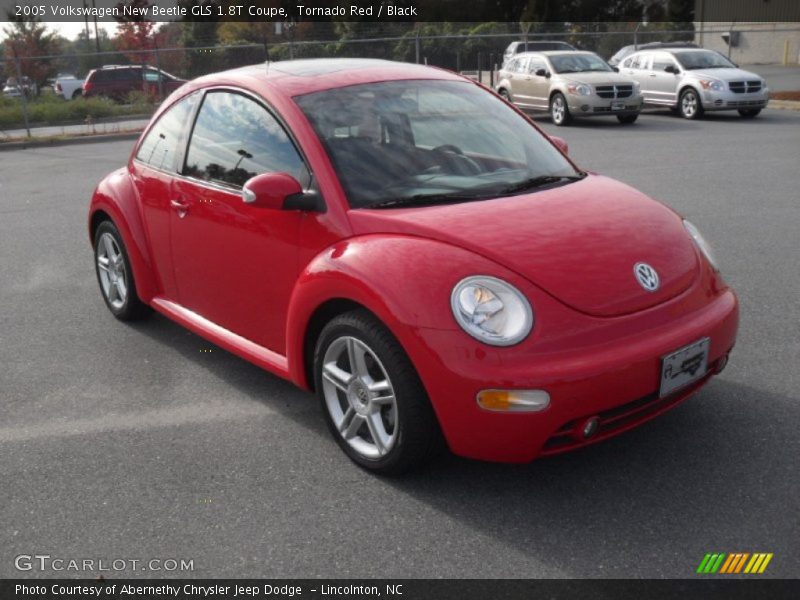 Tornado Red / Black 2005 Volkswagen New Beetle GLS 1.8T Coupe