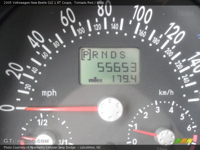 Tornado Red / Black 2005 Volkswagen New Beetle GLS 1.8T Coupe