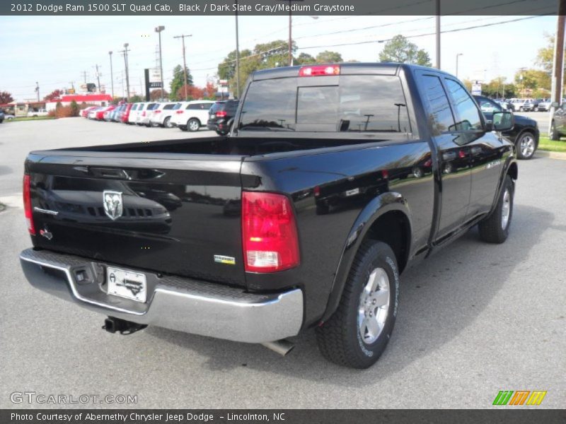 Black / Dark Slate Gray/Medium Graystone 2012 Dodge Ram 1500 SLT Quad Cab