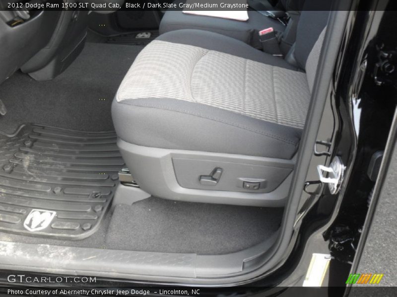 Black / Dark Slate Gray/Medium Graystone 2012 Dodge Ram 1500 SLT Quad Cab