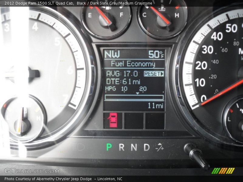 Black / Dark Slate Gray/Medium Graystone 2012 Dodge Ram 1500 SLT Quad Cab