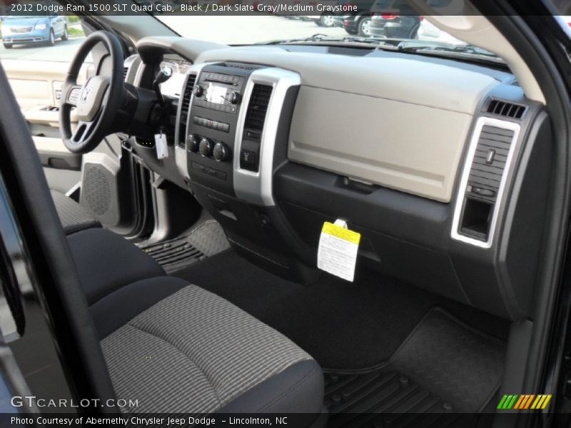 Black / Dark Slate Gray/Medium Graystone 2012 Dodge Ram 1500 SLT Quad Cab