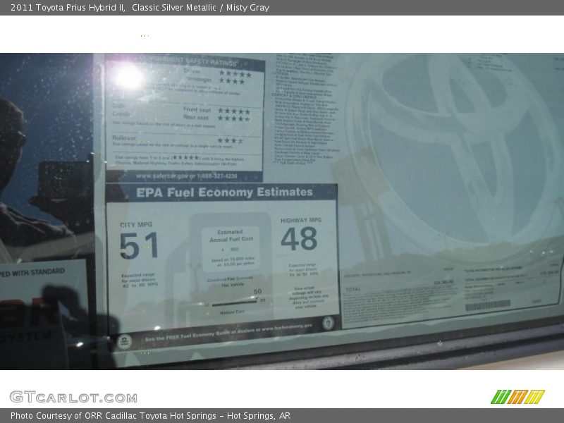 Classic Silver Metallic / Misty Gray 2011 Toyota Prius Hybrid II
