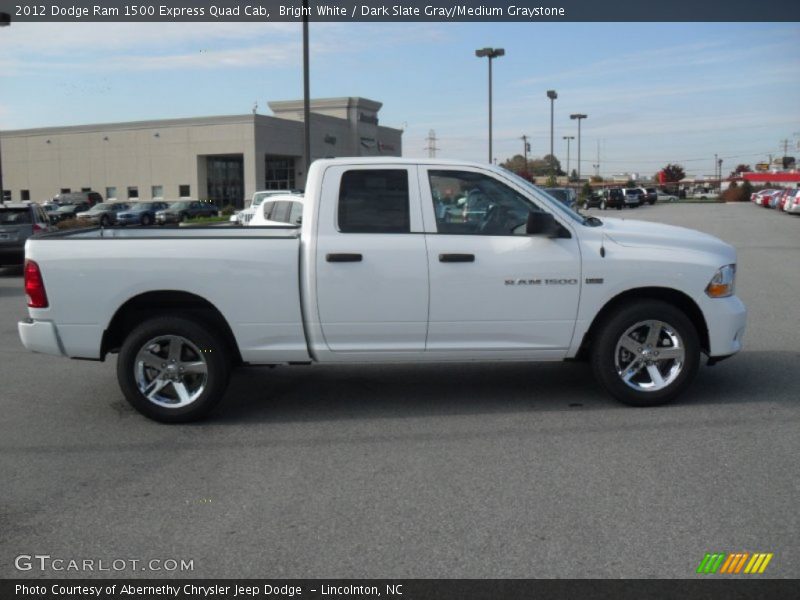 Bright White / Dark Slate Gray/Medium Graystone 2012 Dodge Ram 1500 Express Quad Cab