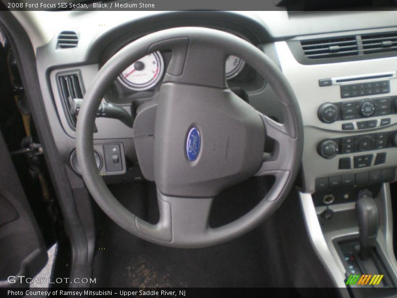 Black / Medium Stone 2008 Ford Focus SES Sedan