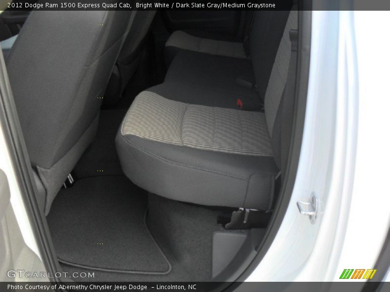 Bright White / Dark Slate Gray/Medium Graystone 2012 Dodge Ram 1500 Express Quad Cab