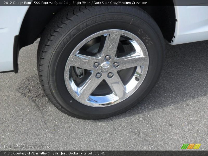 Bright White / Dark Slate Gray/Medium Graystone 2012 Dodge Ram 1500 Express Quad Cab