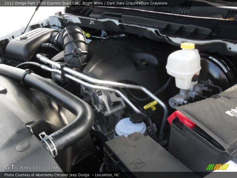 Bright White / Dark Slate Gray/Medium Graystone 2012 Dodge Ram 1500 Express Quad Cab