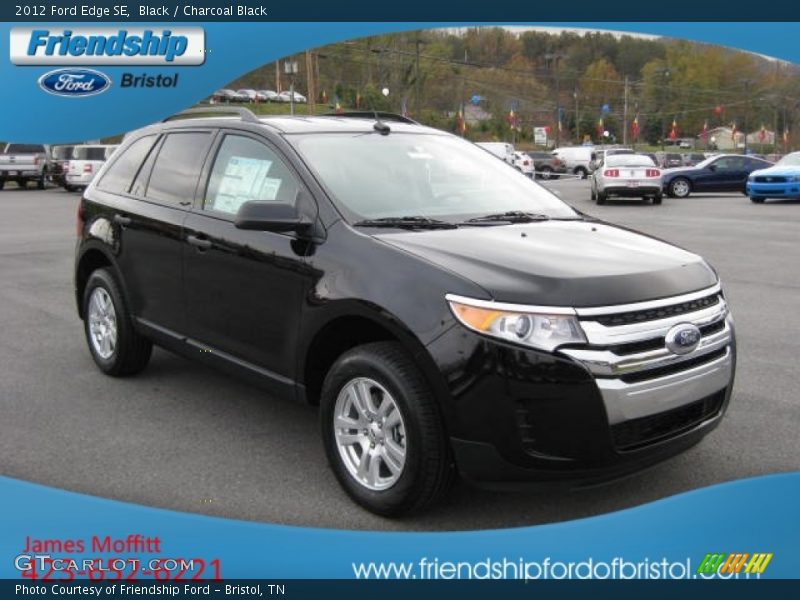 Black / Charcoal Black 2012 Ford Edge SE