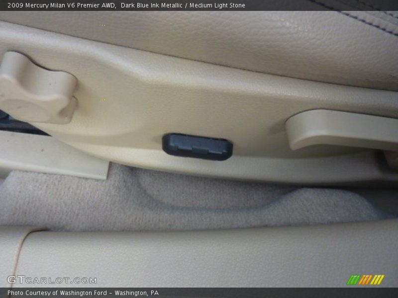 Dark Blue Ink Metallic / Medium Light Stone 2009 Mercury Milan V6 Premier AWD