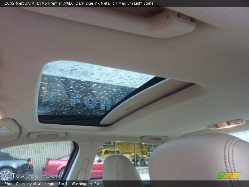 Dark Blue Ink Metallic / Medium Light Stone 2009 Mercury Milan V6 Premier AWD