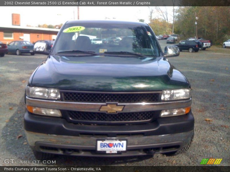 Forest Green Metallic / Graphite 2002 Chevrolet Silverado 2500 LS Extended Cab 4x4
