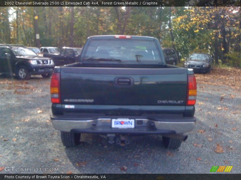 Forest Green Metallic / Graphite 2002 Chevrolet Silverado 2500 LS Extended Cab 4x4