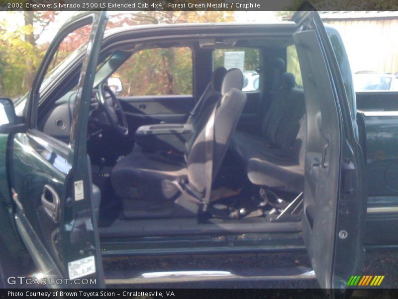 Forest Green Metallic / Graphite 2002 Chevrolet Silverado 2500 LS Extended Cab 4x4