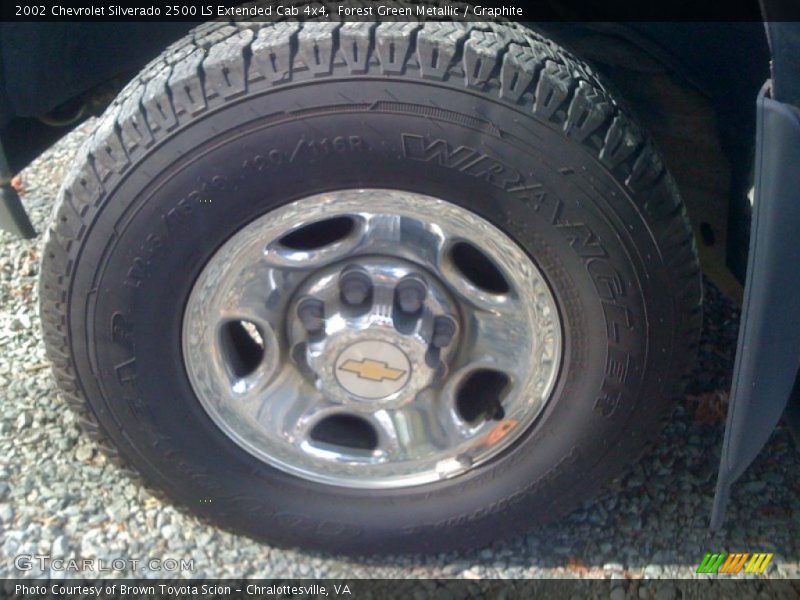 Forest Green Metallic / Graphite 2002 Chevrolet Silverado 2500 LS Extended Cab 4x4
