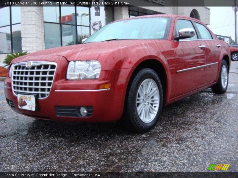 Inferno Red Crystal Pearl / Dark Slate Gray 2010 Chrysler 300 Touring